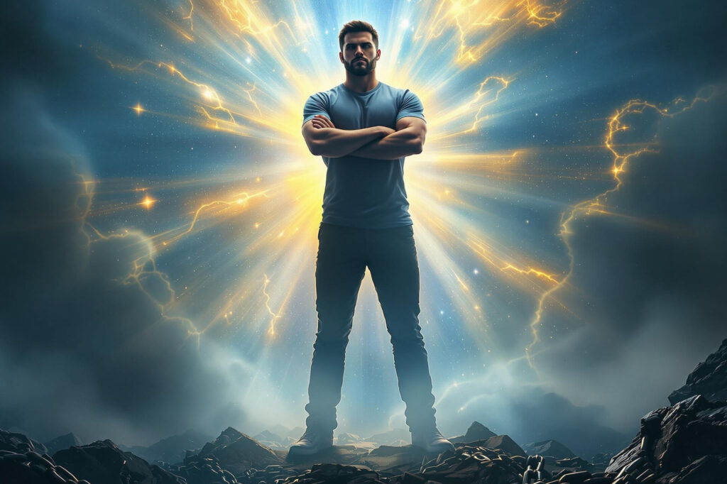 a man standing with his arms crossed