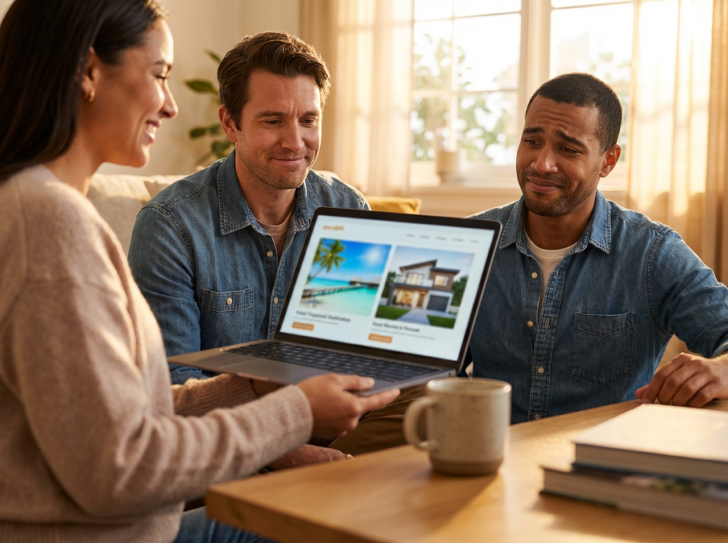 Love bombing and withholding cycle shown by flowers and a locked doorway.
