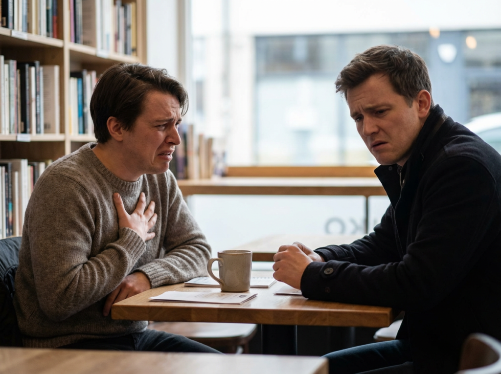 Emotional invalidation as partner dismisses feelings during narcissistic abuse.