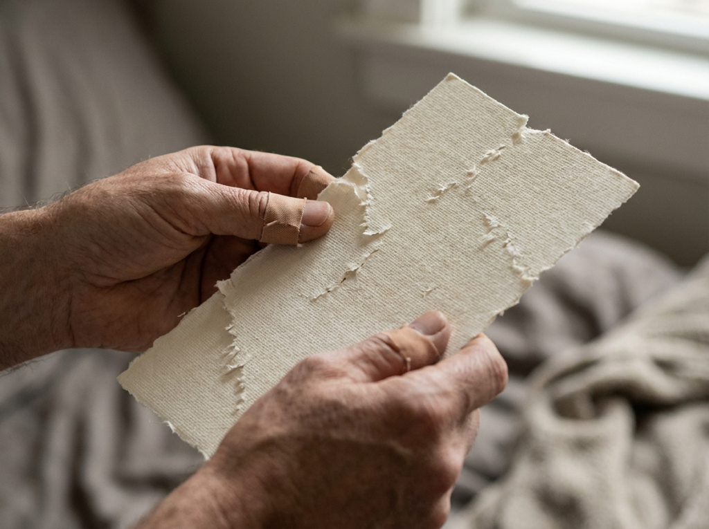 Waiting for unpredictable messages, symbolizing intermittent reinforcement and trauma bond.