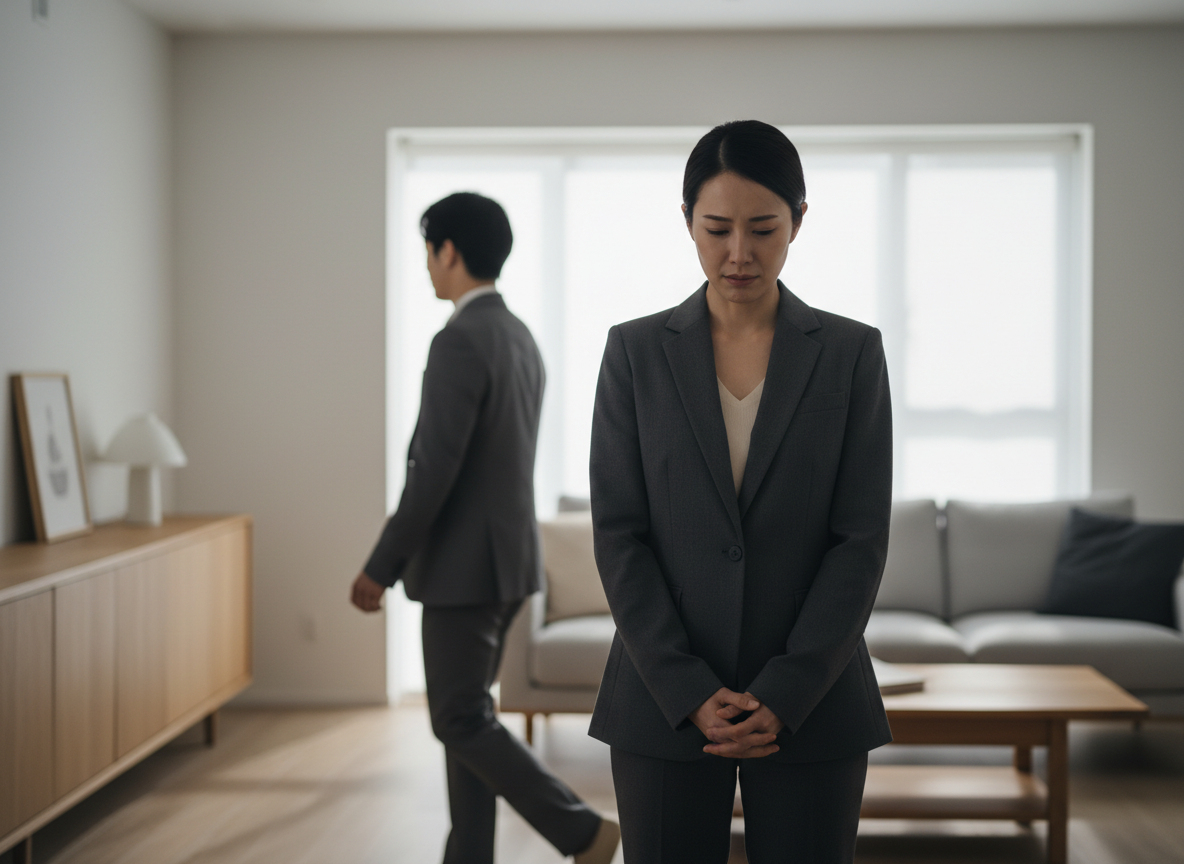 Tension between two professionals indoors.